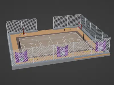 Basketball Stadium - Sacramento Kings Low-poly 3D model