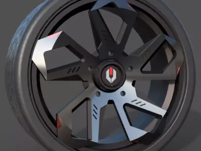 CAR WHEEL 002 3D model