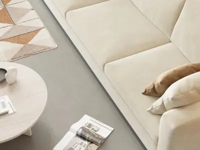 Industrial Living Interior scene  3D model