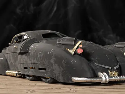 Classic in future sport car 3D model