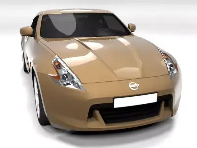 NISSAN 370Z COUPE LOWPOLY Low-poly 3D model