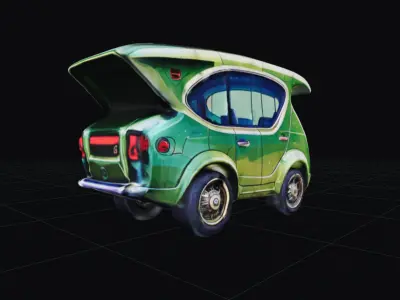COOL CARS SolarRover no5 Collectable Model these WHEELS are HOT Low-poly 3D model