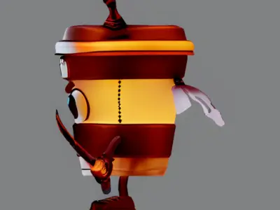 Italy Brainrot - Capuccino Assassino Free low-poly 3D model