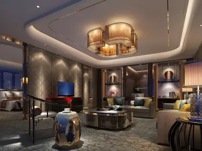 Hotel suite 3D model