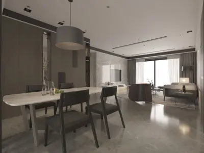 Modern Style Livingroom Design 3D model