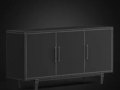 Melange Natural Beauty Credenza 3D model