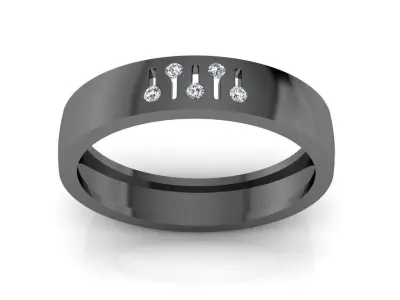 Diamond Jewelry Man Ring 3D print model