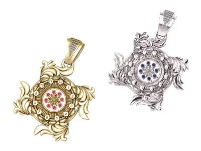 vintage pendant  3D print model