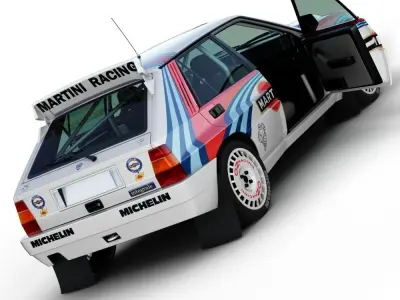 Lancia Delta Rally Car 3D model