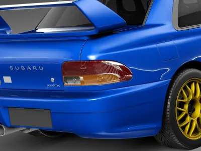 Subaru Impreza STi 22b 1993-2000 3D model