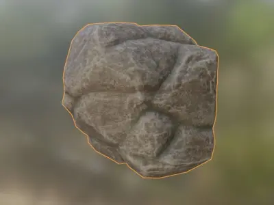 stone 761 Free low-poly 3D model