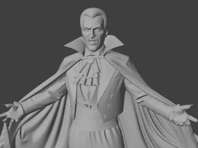 Halloween Dracula 3D Model 3D print model