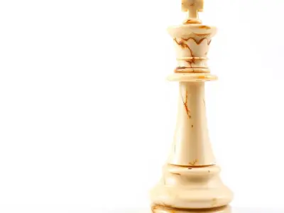 Marble Chess King model pack Low-poly 3D model