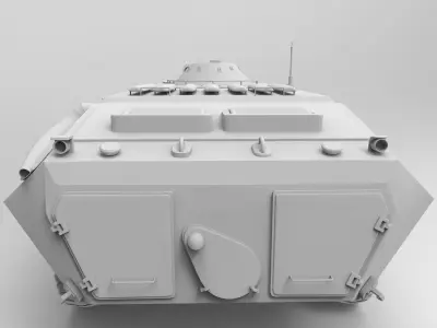 Russian Military Vehicles BTR70 Low-poly 3D model