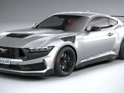 Hennessey Super Venom Mustang Dark Horse 2025 3D model