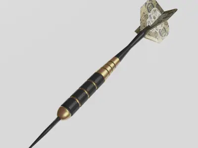 Darts arrow 3D model 3D model