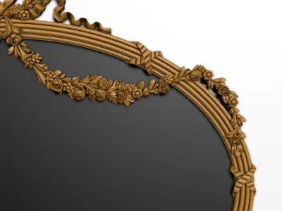 The design of the rose frame 3D model