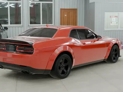 Dodge Challenger SRT Super Stock 2020 3D model