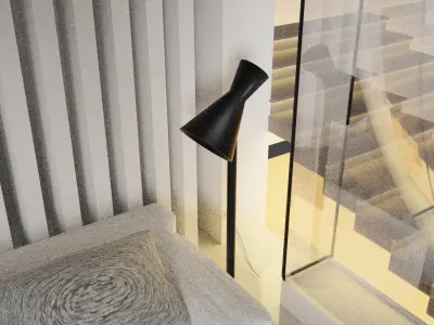 Modern Living Room 3D model by GamingTGT