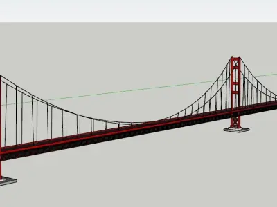 Golden Gate Bridge 3D model