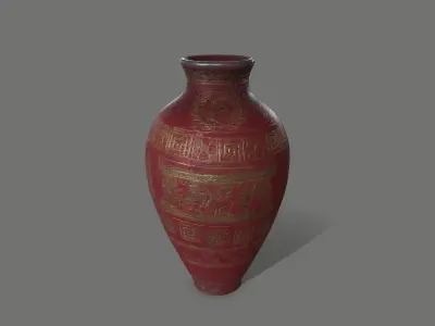 vase set greek Low-poly 3D model