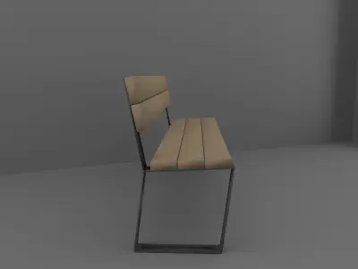 Bench Free low-poly 3D model order