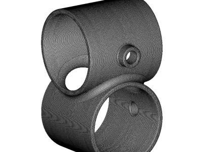 Crossover Pipe Fitting 3D print model