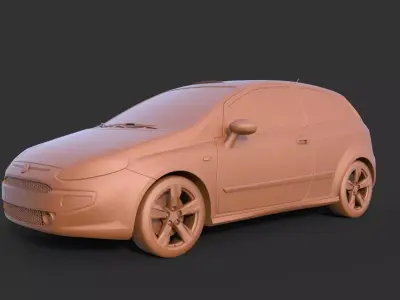 Fiat Punto 3D print model