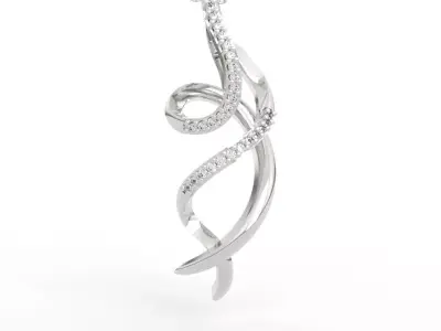 Abstract Diamond Pendant 3D print model