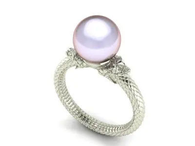 snake ring with perora for 3d printing 3D print model