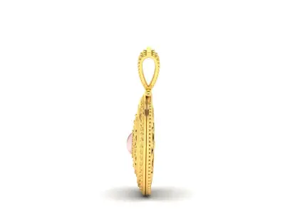 Solitaire Women Pendants 3dm STL OBJ FBX Render Details 3D print model 10