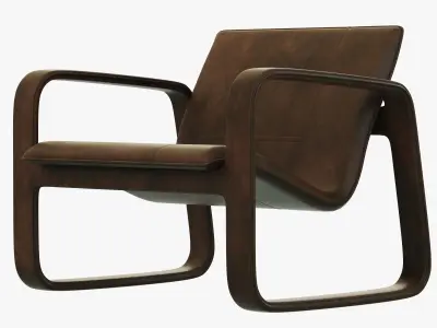 Baxter Nubi Armchair 3D model