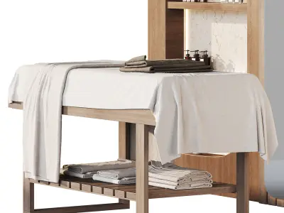 Modern spa and accessories 01 3D model