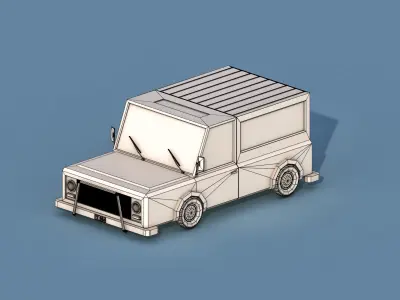 Cartoon Wrangler Low-poly 3D model