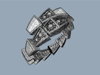 Bvlgari serpenti ring 3D print model