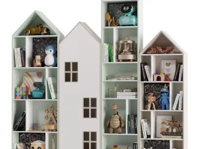 Children Room Set 8 Low-poly 3D model