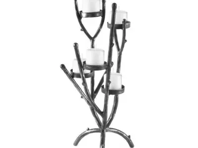 Metal Tabletop Candelabra 3D model