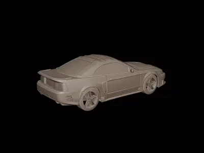 mustang saleen 2001 3d print model 3D print model