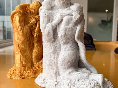 Klimt The kiss  3d printable stl 3D print model