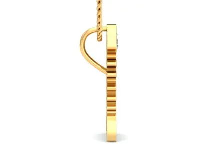 Solitaire Women Pendant 3dm STL OBJ FBX Renders Details 3D print model 18