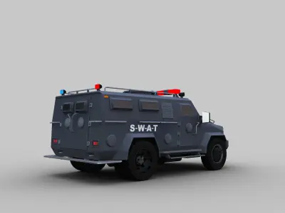 Lenco Bear SWAT Truck  Low-poly 3D model