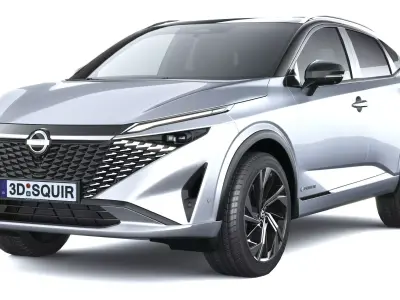 Nissan Qashqai with interior 2025 3D model