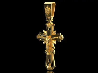 Cross Pendant Chain 40008 3D print model