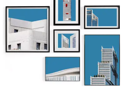 Minimal Photo Frame Set - 19 Low-poly 3D model