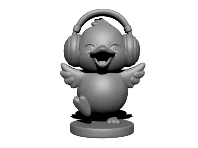 DJ Duck 3D print model