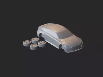Ausi RS7 3D print model