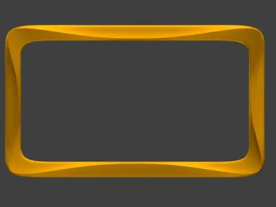 frames golden frame Free 3D model