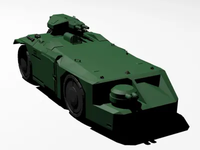 M577 APC USCM Armored Personnel Carrier 3D print model