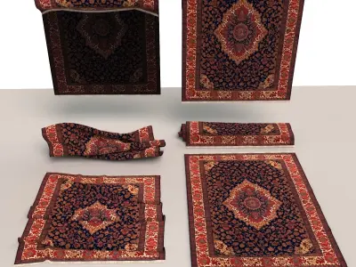 Carpet rug 001 3D model