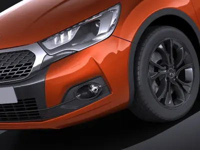 Citroen DS4 Crossback 2016 VRAY 3D model
